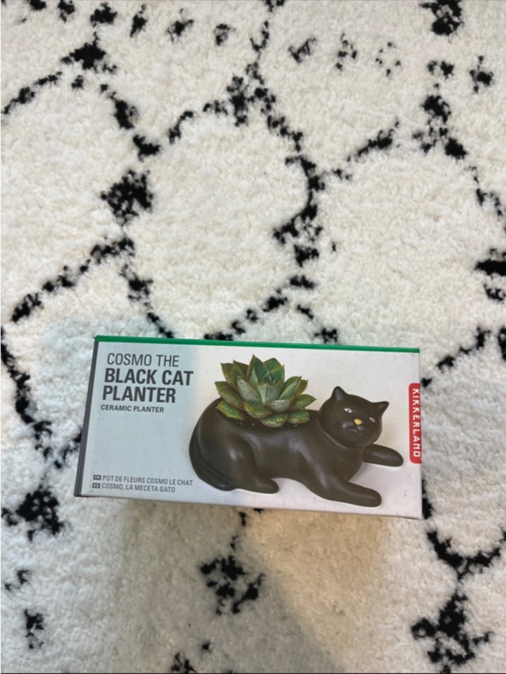 NWT Kikkerland Black Cat Planter